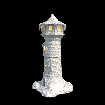 Frozen Watchtower DnD Terrain, Medieval Watchtower for DnD, MiniatureLand