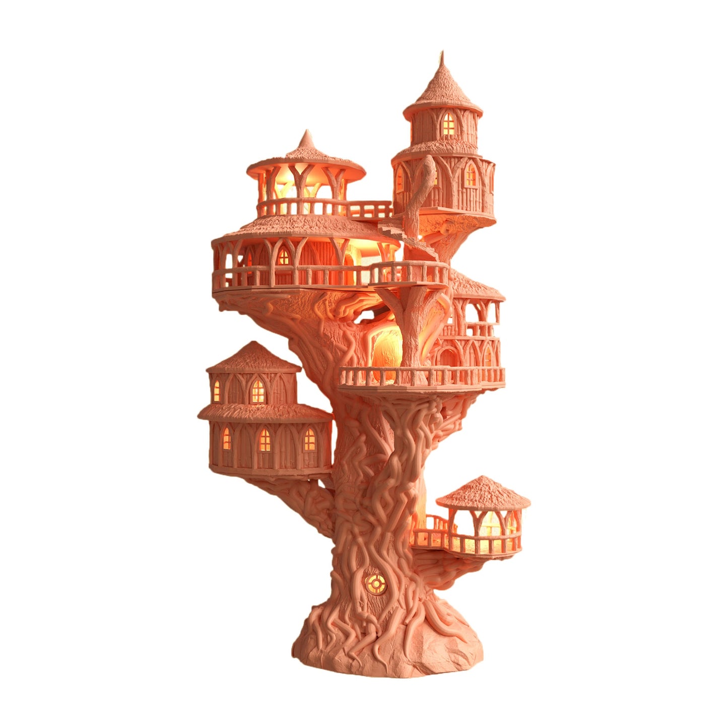 Grand Treehouse DnD Terrain, DnD Tree Village Terrain, MiniatureLand