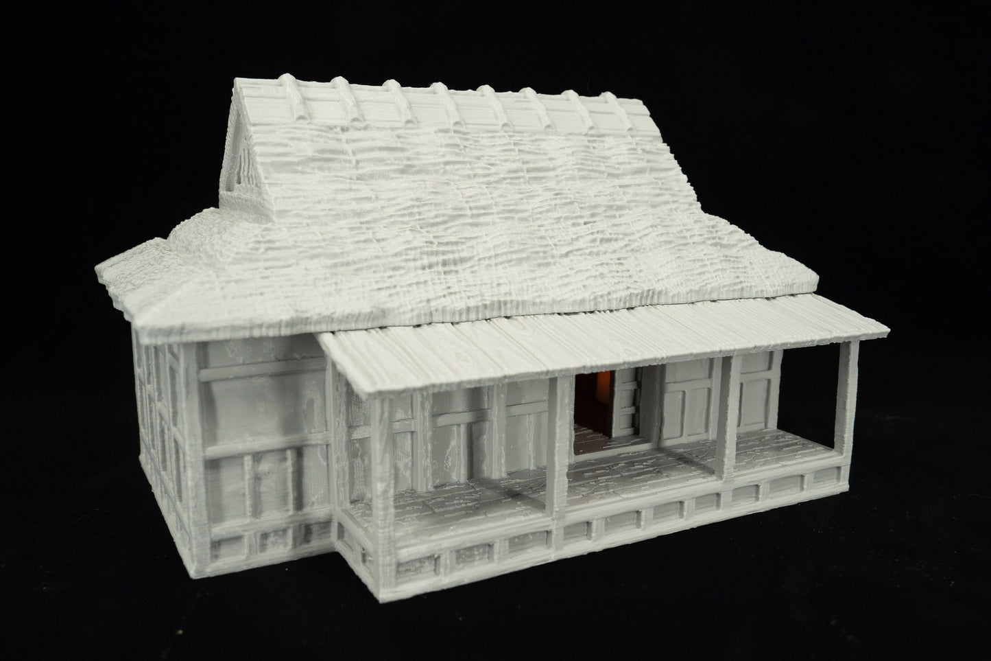 Japanese Cottage DnD Terrain, DnD Samurai Terrain for 28mm Miniatures, MiniatureLand