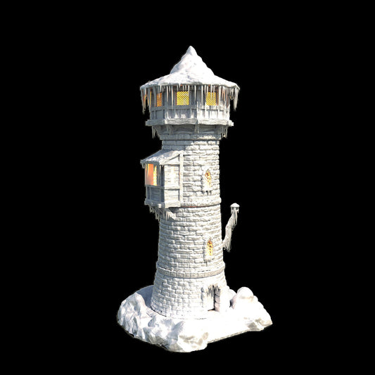 Frozen Watchtower DnD Terrain, Medieval Watchtower for DnD, MiniatureLand