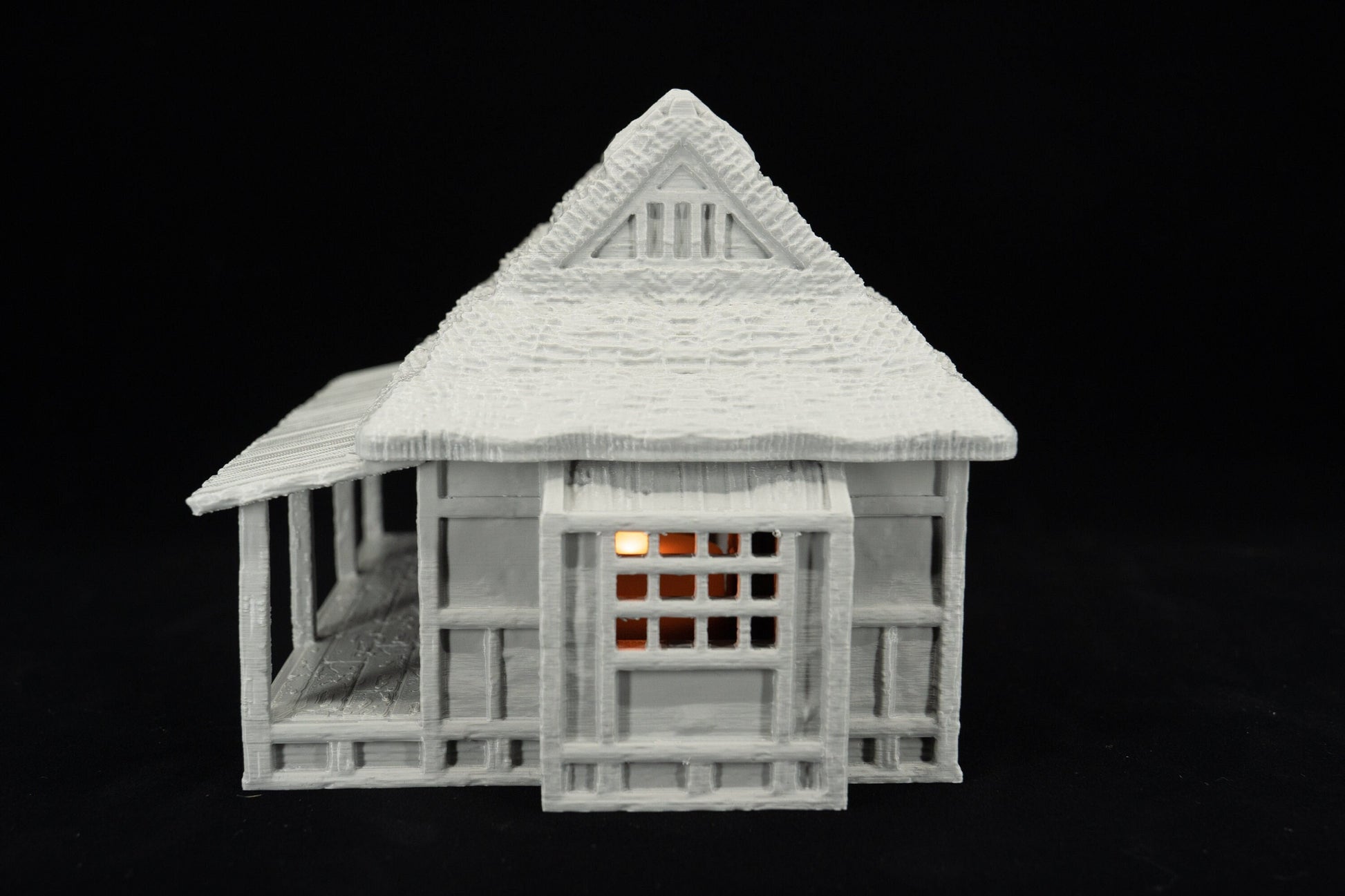 Japanese Cottage DnD Terrain, DnD Samurai Terrain for 28mm Miniatures, MiniatureLand